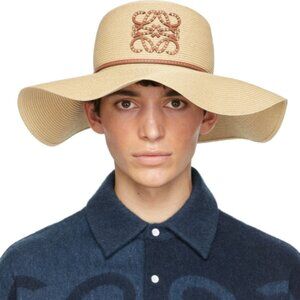 Loewe Beige Paula's Ibiza Paper Capeline Beach Hat